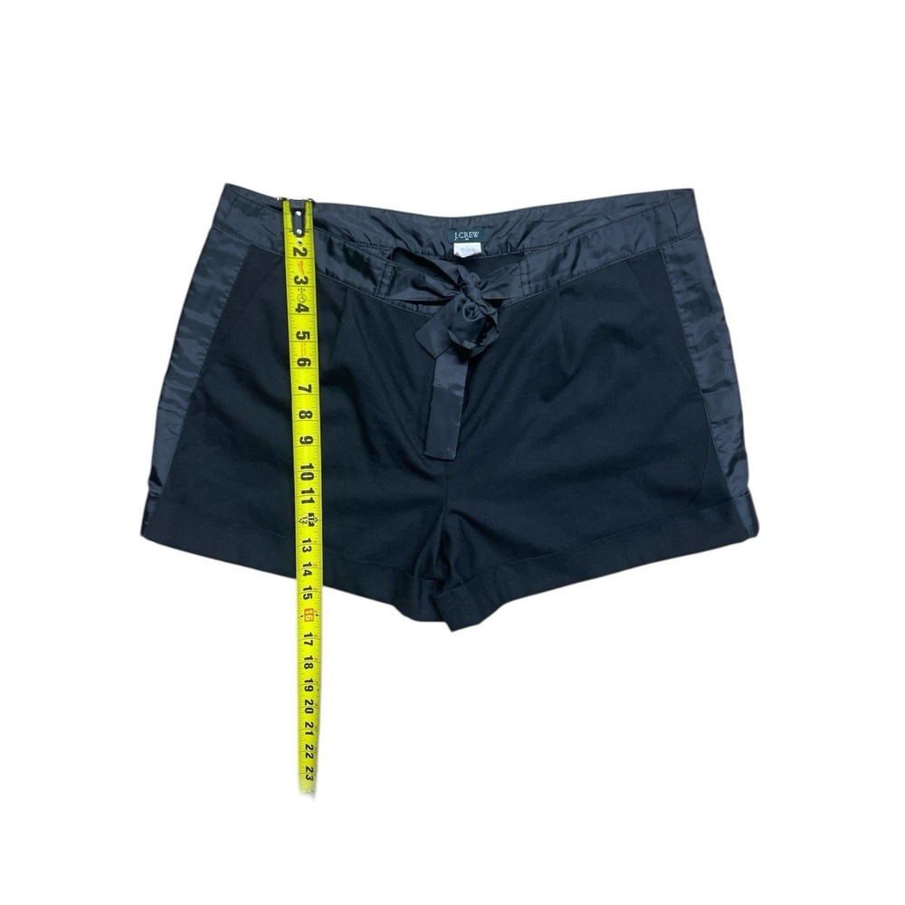 J Crew Black Wool Blend Cuffed Shorts Women's Size 14‎ With Pockets - Picture 4 of 6